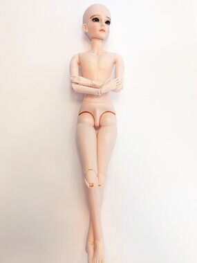 1/3 (60cm) Handpainted BJD Doll: 21 Movable Joints, 3D Eyes (Sapphire Blue)